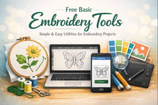 Free embroidery tools setup